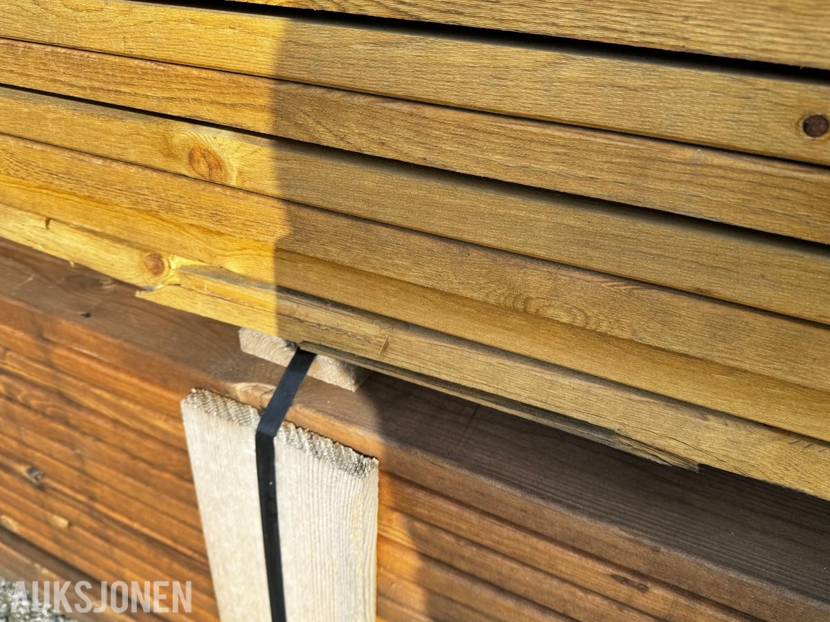 Royal impregnert Terrassebord Concise - Natur - Furu 28x120 - 1 pakke - Totalt 649 meter