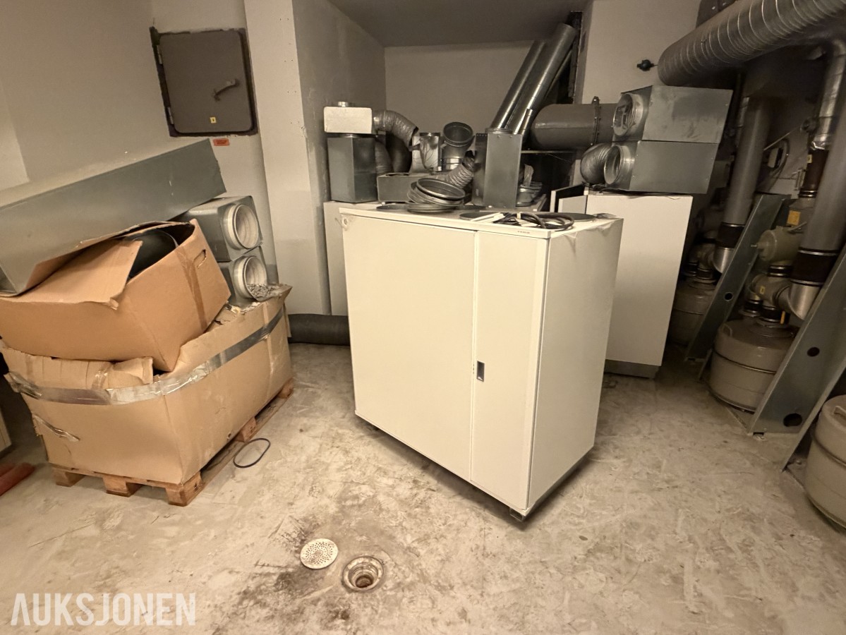 5 stk. ventilasjonsaggregater - Exvent Pegasos og Pelican Z eAIR E