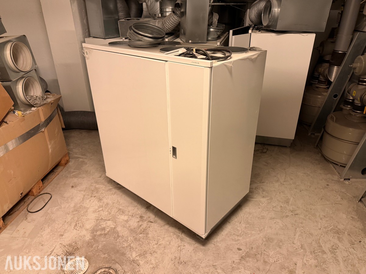 5 stk. ventilasjonsaggregater - Exvent Pegasos og Pelican Z eAIR E
