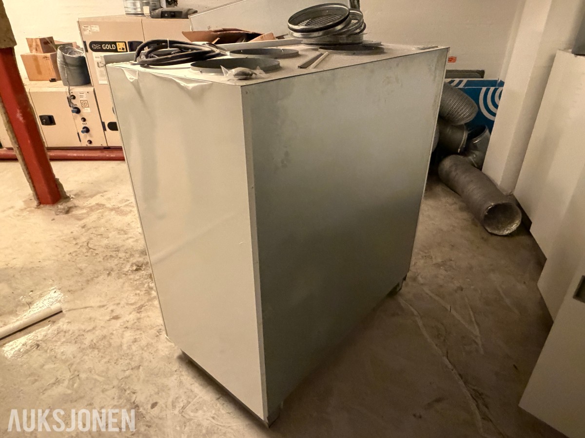 5 stk. ventilasjonsaggregater - Exvent Pegasos og Pelican Z eAIR E