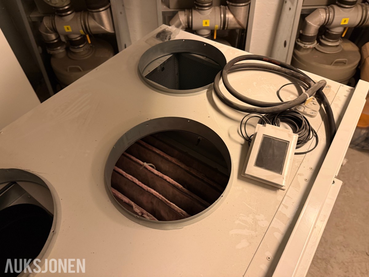 5 stk. ventilasjonsaggregater - Exvent Pegasos og Pelican Z eAIR E