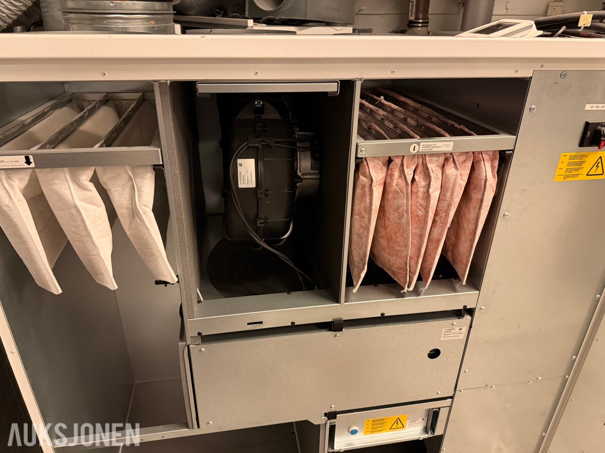 5 stk. ventilasjonsaggregater - Exvent Pegasos og Pelican Z eAIR E