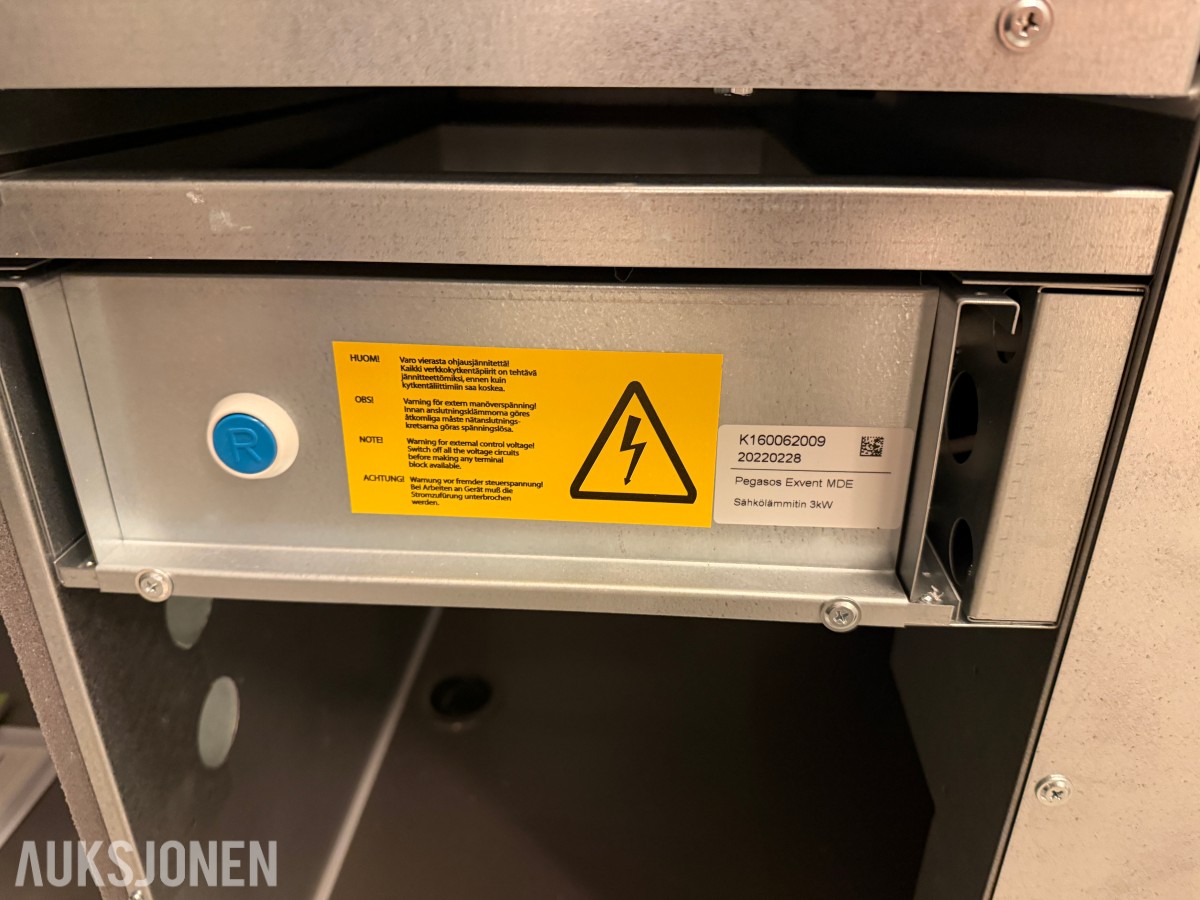 5 stk. ventilasjonsaggregater - Exvent Pegasos og Pelican Z eAIR E