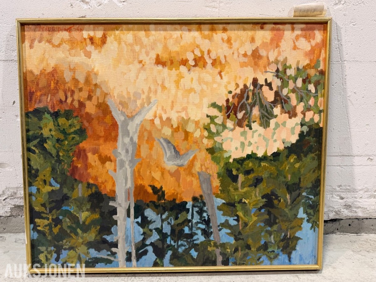 1988 Maleri Egil Dahlin, Tørt tre