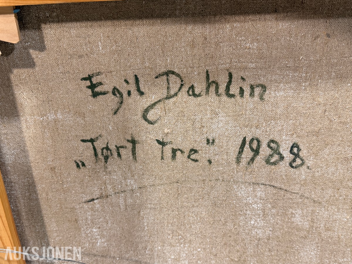1988 Maleri Egil Dahlin, Tørt tre