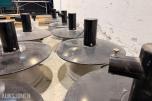 8 stk. Ateljé Lyktan armaturer og ADJ VF1300 røykmaskin