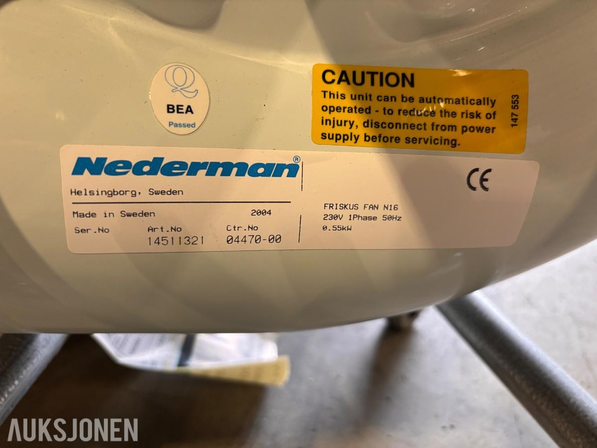 NB! VIDEOLINK Nederman Friskus Fan N16 mobilt eksosavsug – funksjonstestet