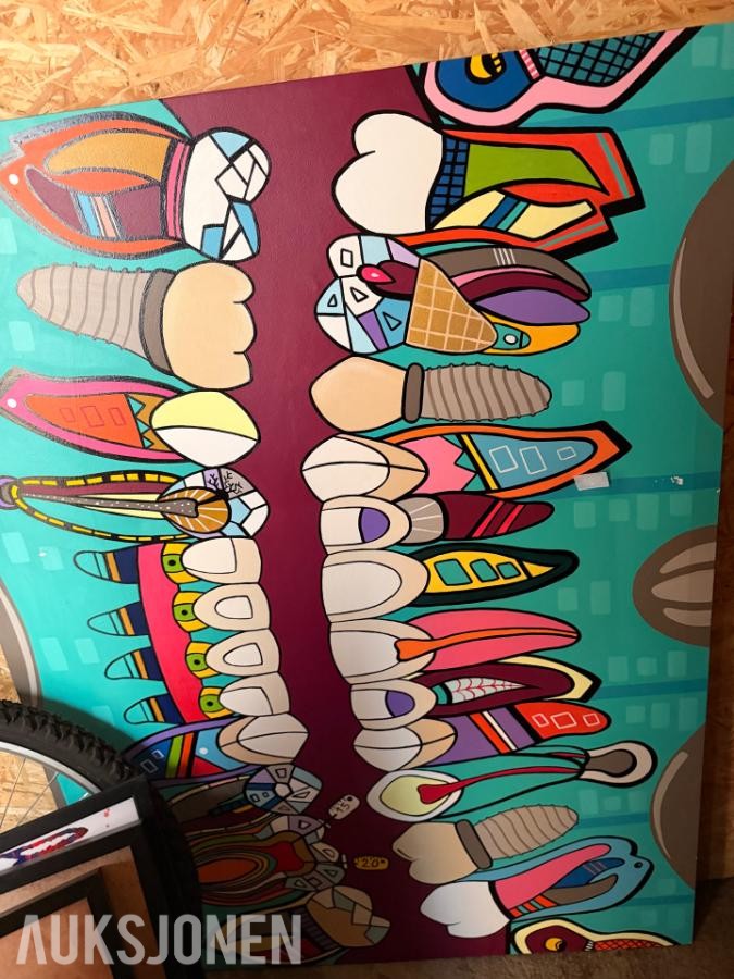 2025 Kunstsamling bilder med tannlege-/dentalmotiv selges samlet