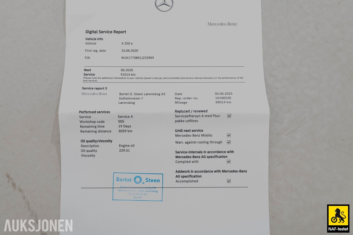 2020 Mercedes-Benz A-Klasse A250e 218HK AMG ACC VARMER KAMERA LED 
