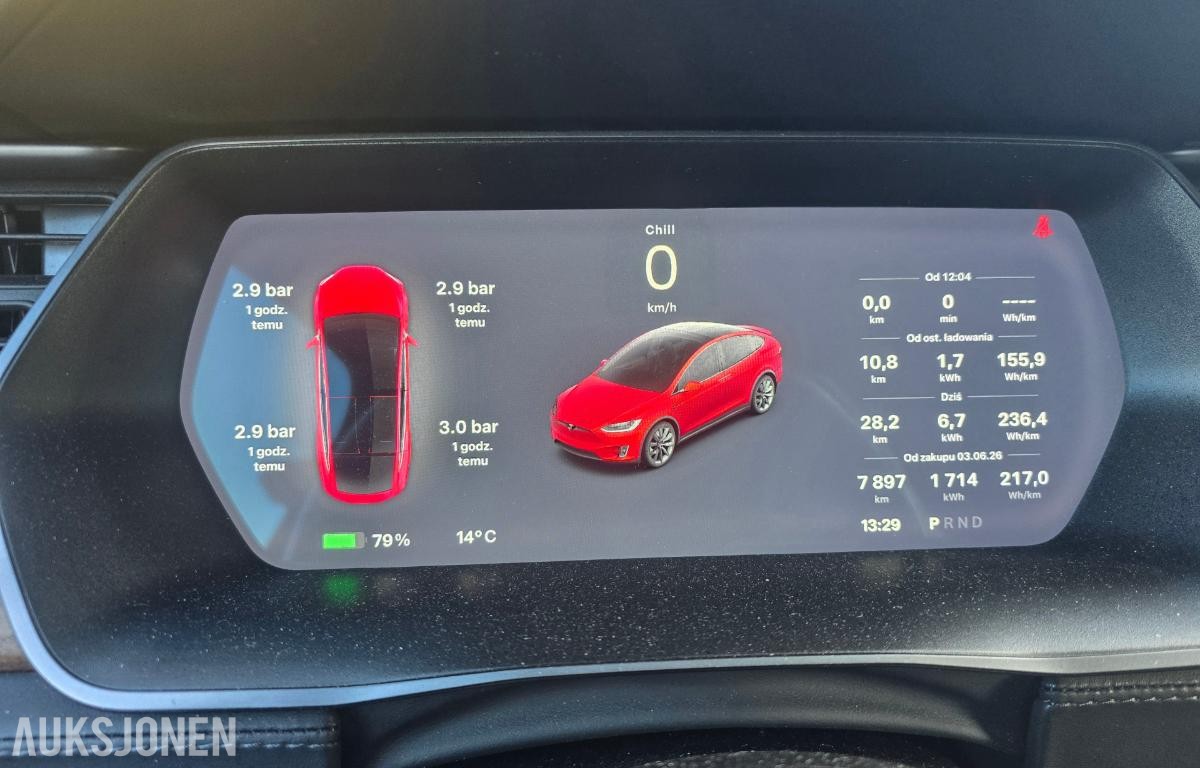 2019 Tesla Model X Long Range (Raven) FSD MCU2 7seter hengerfeste vinterpakke 