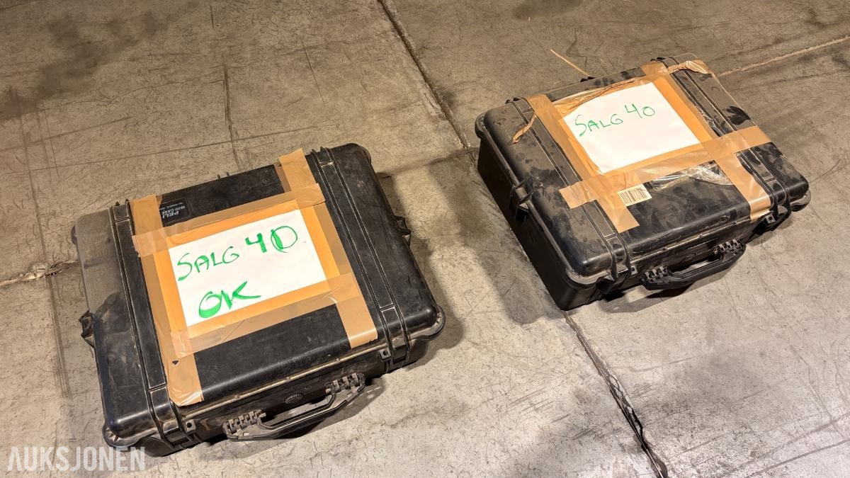 2 stk. Dragon T12/MK2 portable søkelys med transportkasser