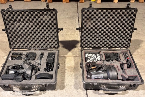 2 stk. Dragon T12/MK2 portable søkelys med transportkasser