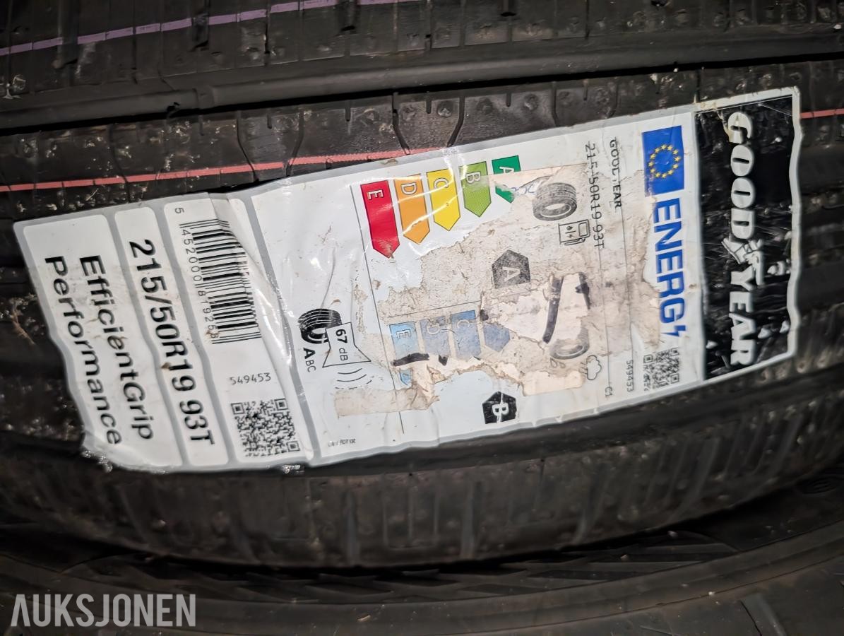 6 stk Dekk 19'' div dimensjoner 