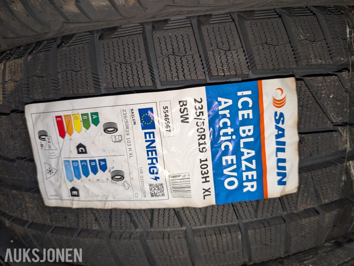6 stk Dekk 19'' div dimensjoner 