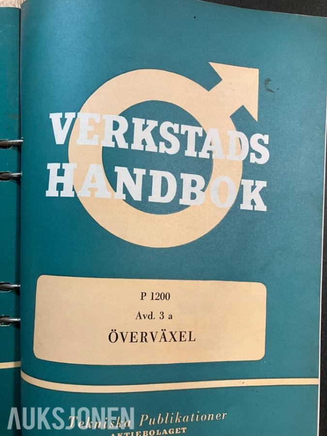 1960 Volvo verkstedhåndbøker •(originale fra Volvo?)• PV