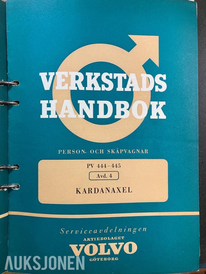 1960 Volvo verkstedhåndbøker •(originale fra Volvo?)• PV