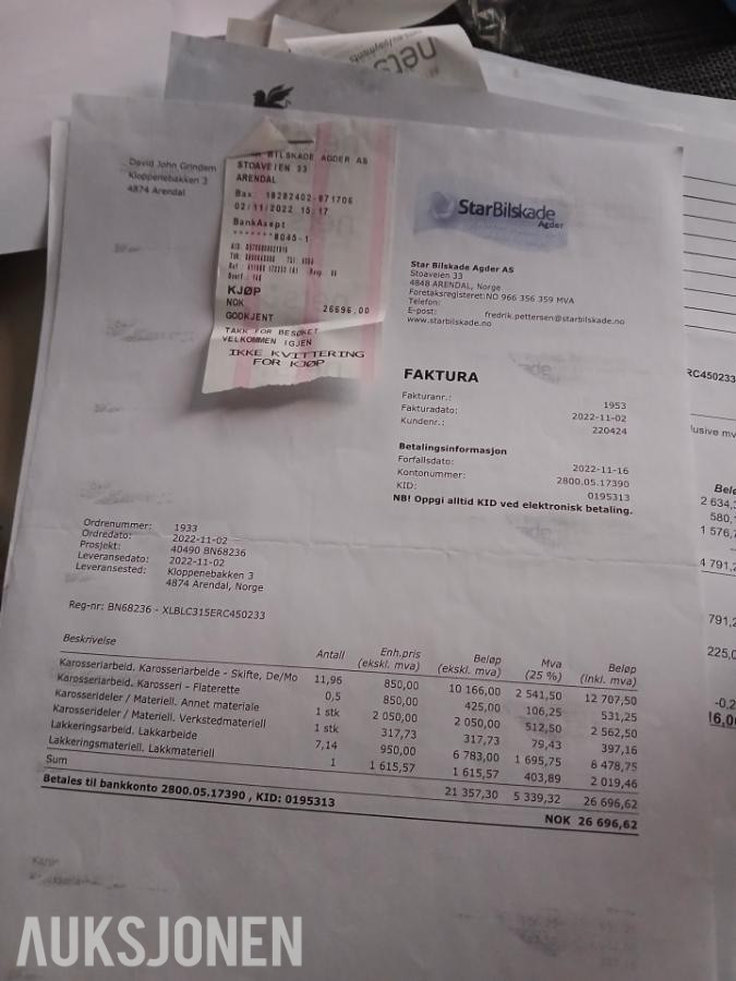 1994 VOLVO 460 GL AUTOMAT S+V DEKK EU OK TIL 01.2029