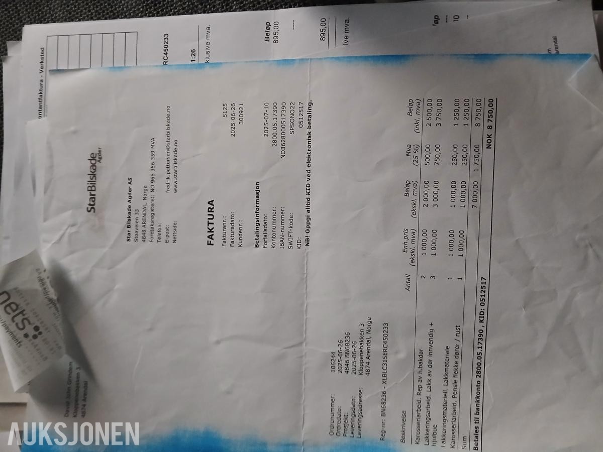 1994 VOLVO 460 GL AUTOMAT S+V DEKK EU OK TIL 01.2029