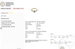 0.60CT DIAMANTRING I 14K GULL. NATURLIGE DIAMANTER! TAKSTBREV OG SERTIFIKAT!