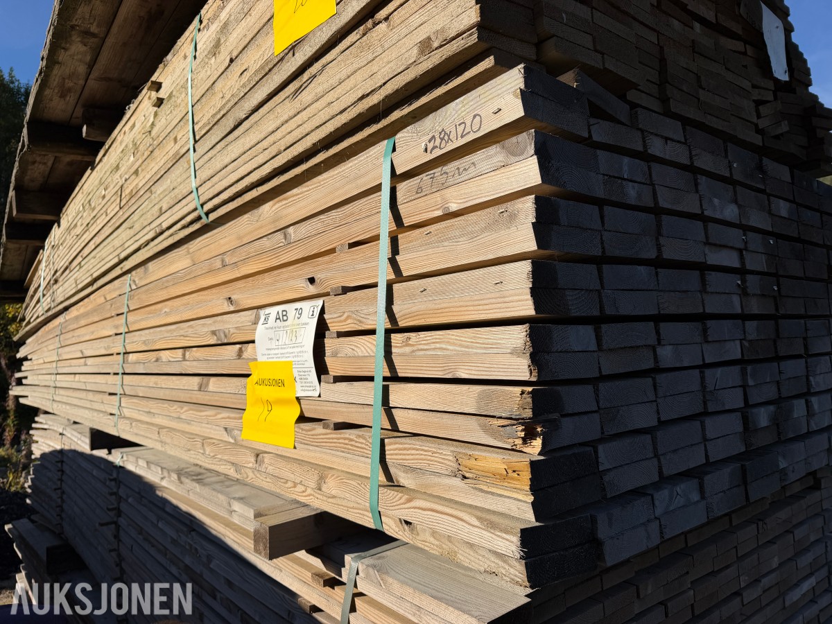 675 LM VANNBRETT 28 X 120 MM – IMPREGNERT KL. AB