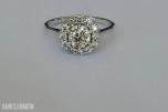 0.88CT DIAMANTRING I 14K GULL. NATURLIGE DIAMANTER! TAKSTBREV OG SERTIFIKAT!