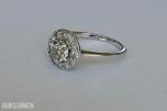 0.88CT DIAMANTRING I 14K GULL. NATURLIGE DIAMANTER! TAKSTBREV OG SERTIFIKAT!