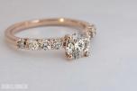1.02CT DIAMANTRING I 14K GULL. NATURLIGE DIAMANTER! TAKSTBREV OG SERTIFIKAT!