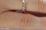 1.02CT DIAMANTRING I 14K GULL. NATURLIGE DIAMANTER! TAKSTBREV OG SERTIFIKAT!