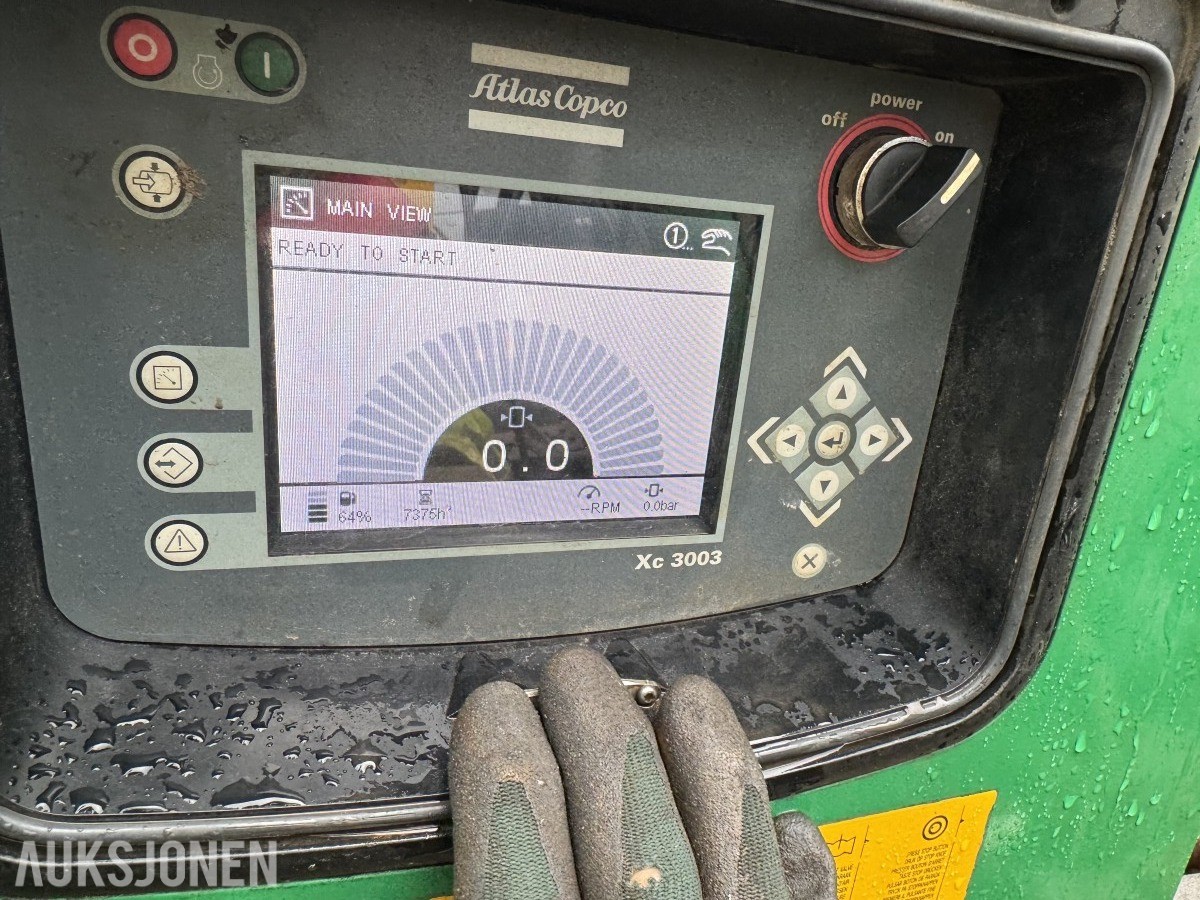 Atlas Copco XAS 186 dieselkompressor – 2003 – XC 3003 styring