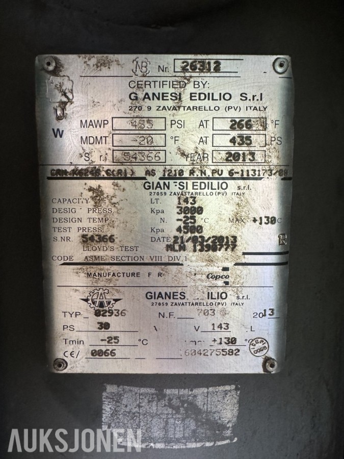 Atlas Copco XAS 186 dieselkompressor – 2003 – XC 3003 styring