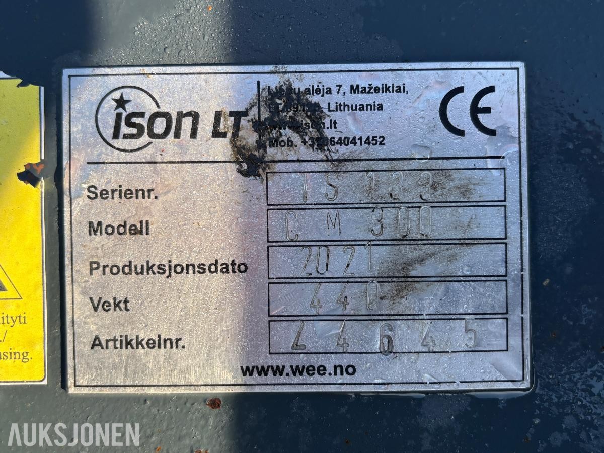 2021 Ison LT CM 300 betongblander med S50-feste - 440kg