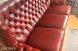 Eksklusivt Chesterfield møbelsett   3-seter + 2 lenestoler