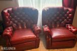 Eksklusivt Chesterfield møbelsett   3-seter + 2 lenestoler