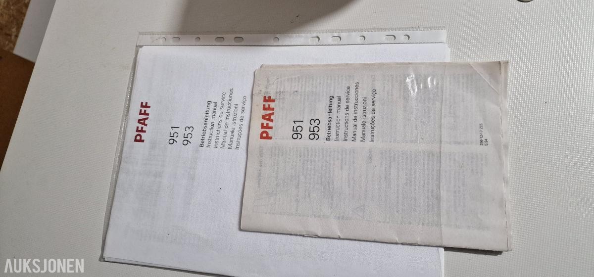 953 Industrisymaskin pfaff 951