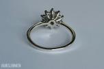 0.88CT DIAMANTRING I 14K GULL. NATURLIGE DIAMANTER! TAKSTBREV OG SERTIFIKAT!