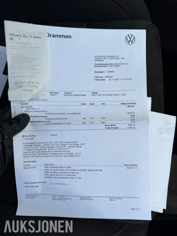 2011 Volkswagen Golf 1.6 Diesel 105hk Automat, Hengerfeste, Cruisekontroll