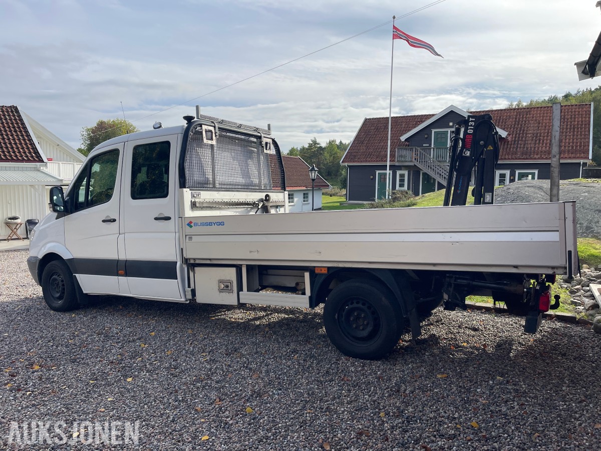 2008 Mercedes-Benz Sprinter planbil /m Kran - EU OK - 143 000 km