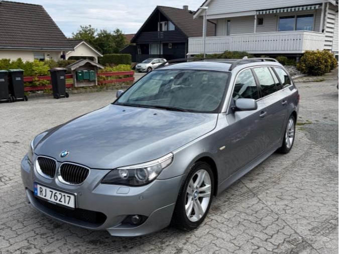 2005 BMW 5-serie 525D 2.5 Diesel, Automat, Cruisekontroll, Skinnseter, Hengerfeste, EU OK til 04.2028