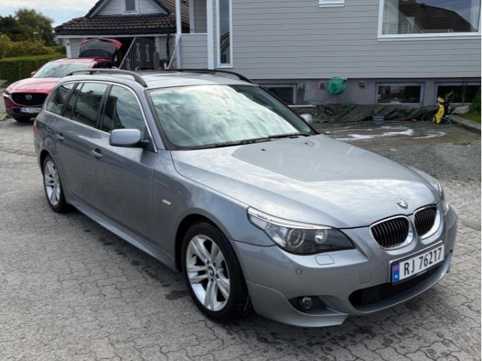 2005 BMW 5-serie 525D 2.5 Diesel, Automat, Cruisekontroll, Skinnseter, Hengerfeste, EU OK til 04.2028