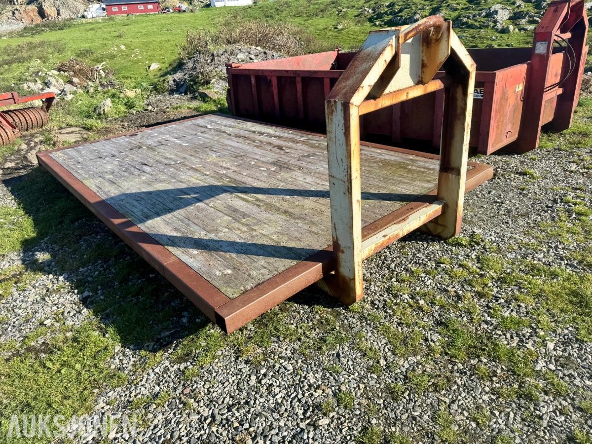 2011 Bigab 10-14 Krokhenger/Flakveksler med dumperkasse og 2 planflak