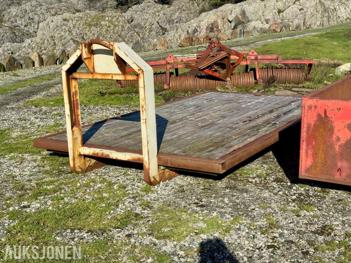 2011 Bigab 10-14 Krokhenger/Flakveksler med dumperkasse og 2 planflak