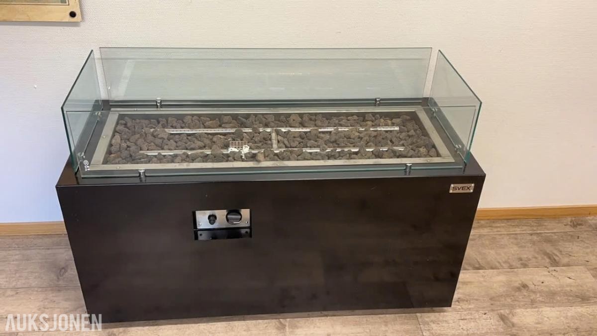 Gassbord - Cortenstål og lakkert svart