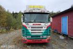 2000 Scania R164GB skaplastebil med kjøleaggregat og bakløft