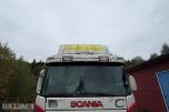 2000 Scania R164GB skaplastebil med kjøleaggregat og bakløft