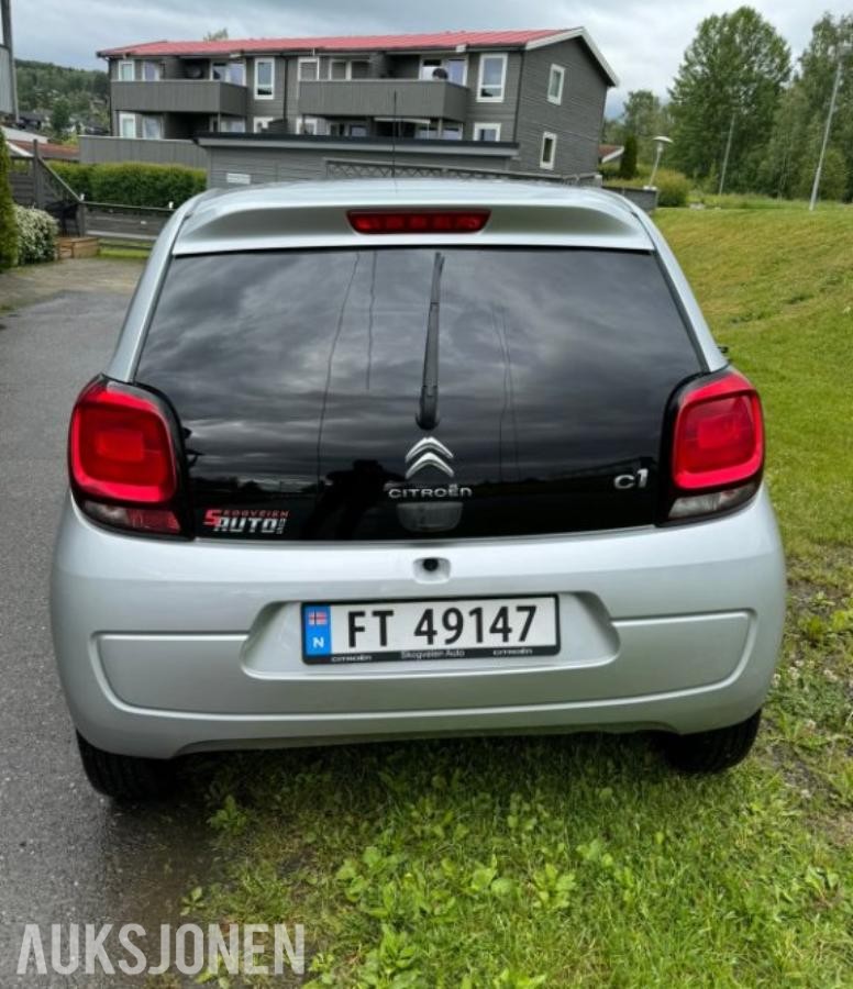 2015 Citroen C1 1.2 Bensin 82hk Ryggekamera, EU ok til 11.2027