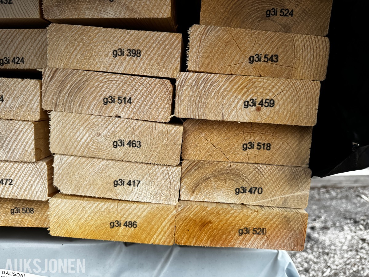 1 PAKKE JUSTERT KONSTRUKSJONSVIRKE 48X148 MM