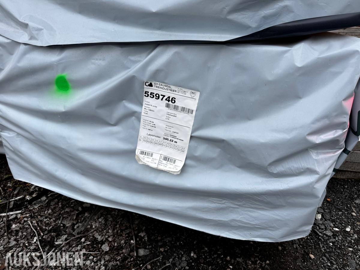 1 PAKKE JUSTERT KONSTRUKSJONSVIRKE 48X148 MM