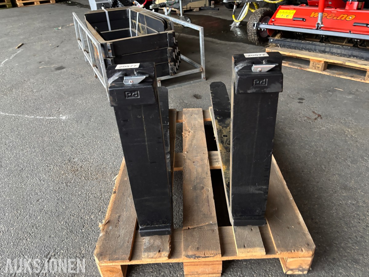 2026 5 tonn Pallegaffel – 2 meter - Mekanisk pallegaffel