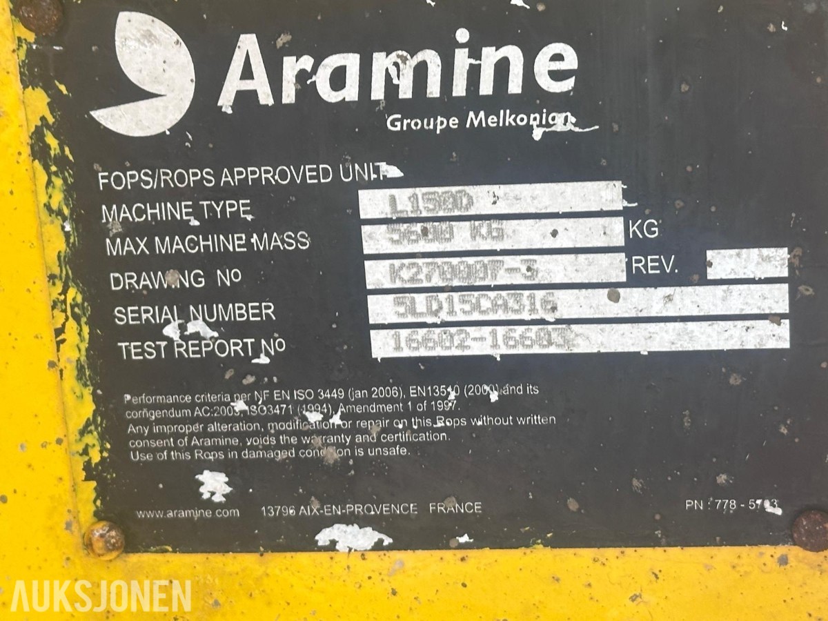 2015 Aramine L150D kompakt, dieseldrevet underjords minilaster