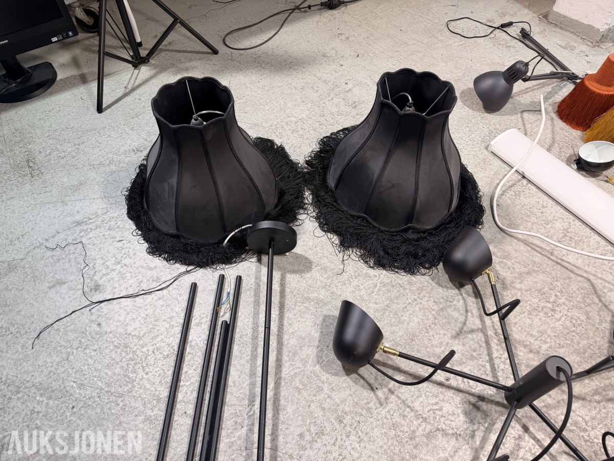 Parti med lamper, armaturer og dekorbelysning